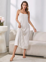 Women's 2Pcs Silk Pajamas Sleepwear Bathrobe Allmartdeal