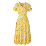 Women's Bohemian Vintage A-Line Chiffon Dress Allmartdeal