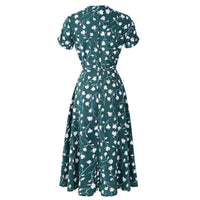 Women's Bohemian Vintage A-Line Chiffon Dress Allmartdeal