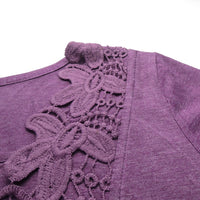 Women's Crochet Comfy Cotton Tunic Blouse Top Allmartdeal