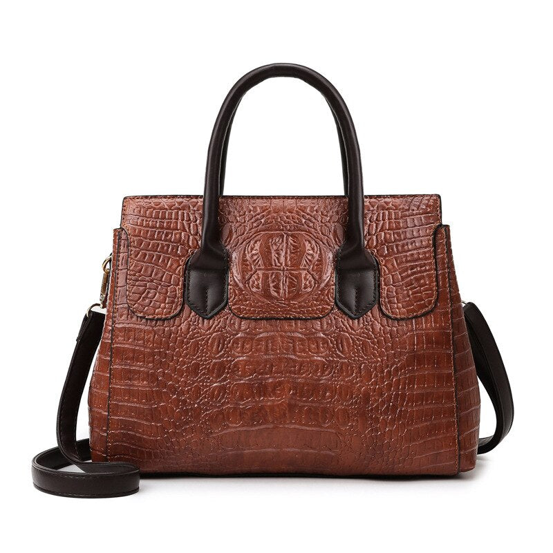 Women's High Quality Leather Vintage Shoulder Handbag Allmartdeal