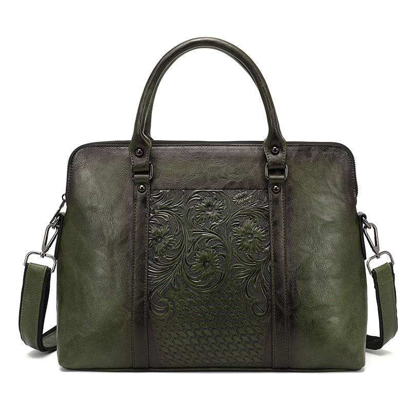 Women's Leather Vintage Shoulder Handbag Allmartdeal