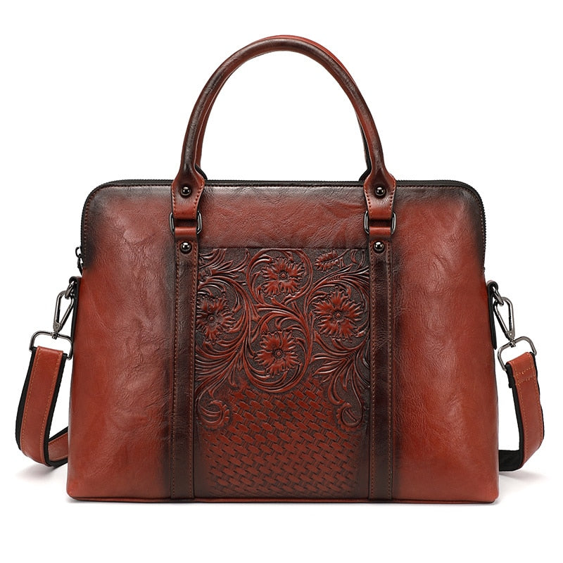 Women's Leather Vintage Shoulder Handbag Allmartdeal