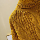 Women's Turtleneck Loose Warm Knitted Sweater Allmartdeal